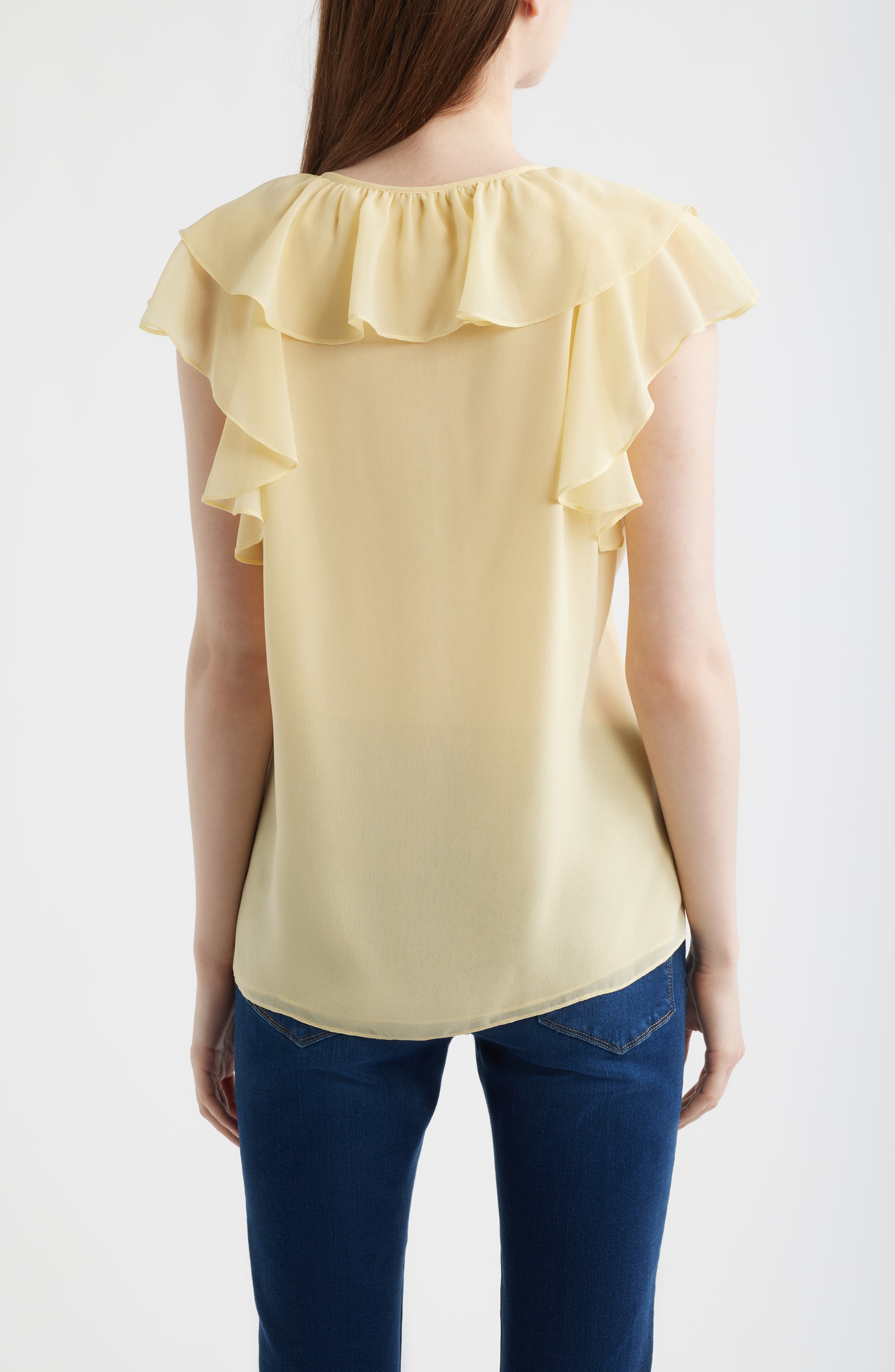 Maren Ruffle Cap Sleeve Top - image 4