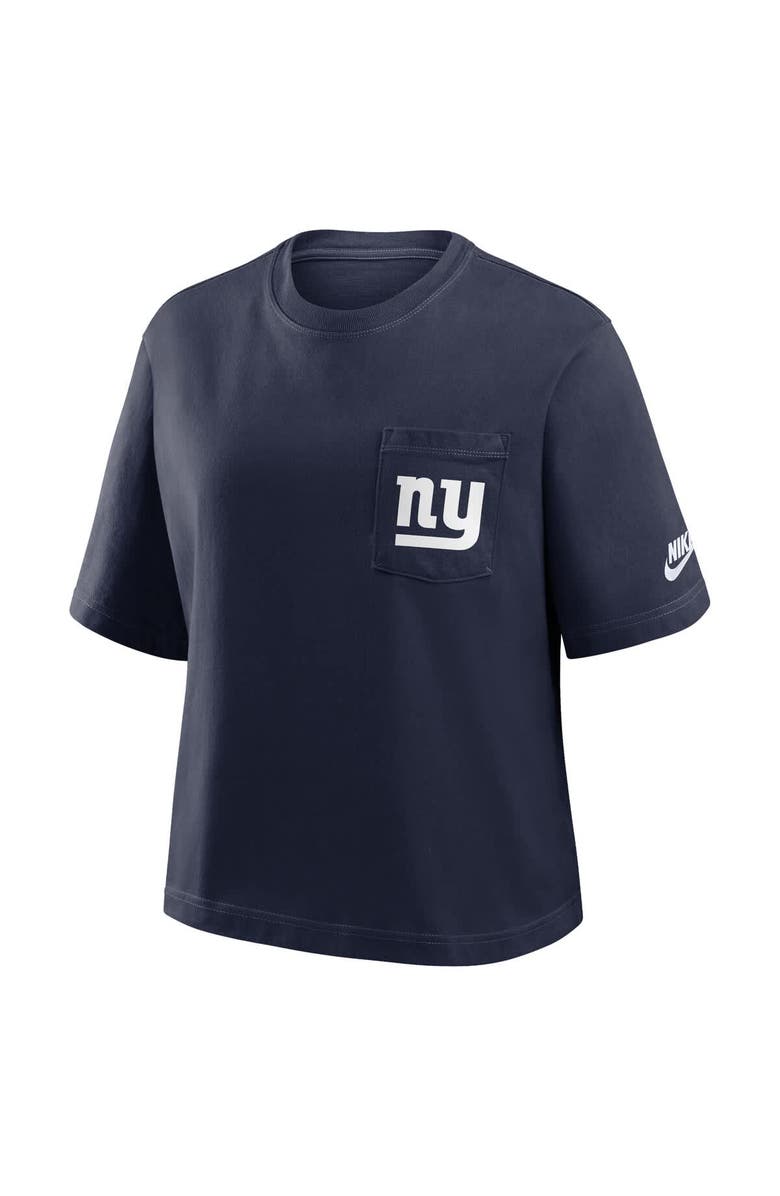 Nike Women's Nike Royal New York Giants Rewind Pocket Boxy T-Shirt, Alternate, color, Royal