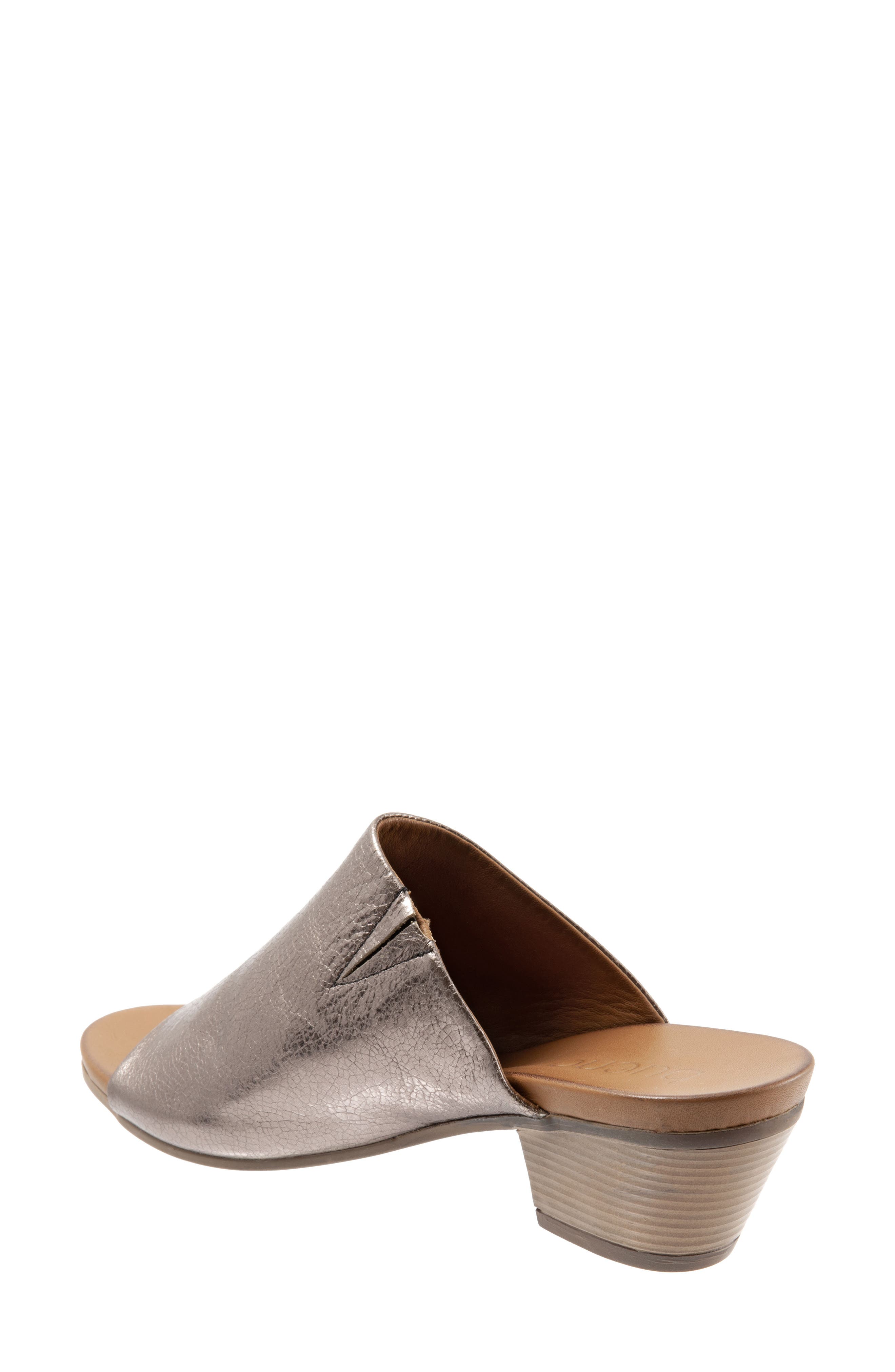 Simone Slide Sandal, Alternate, color, PEWTER LEATHER