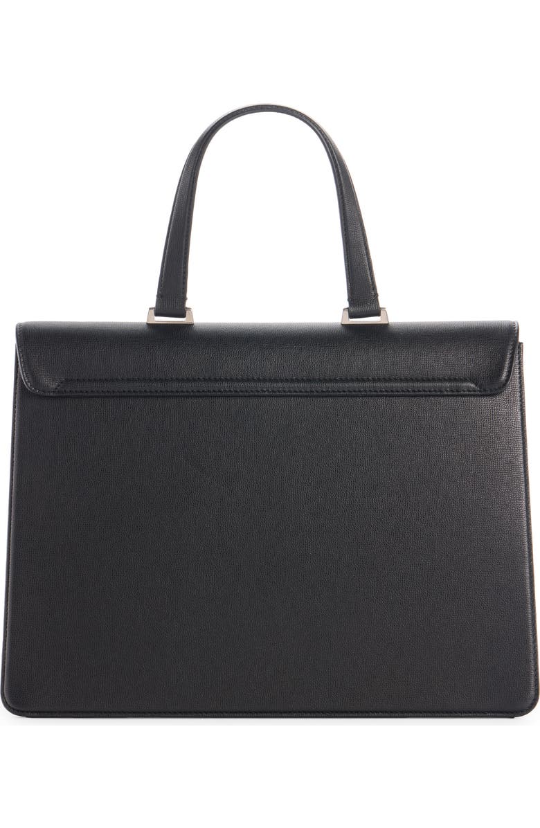 Balenciaga Textured Leather Briefcase, Alternate, color, 1000 Black