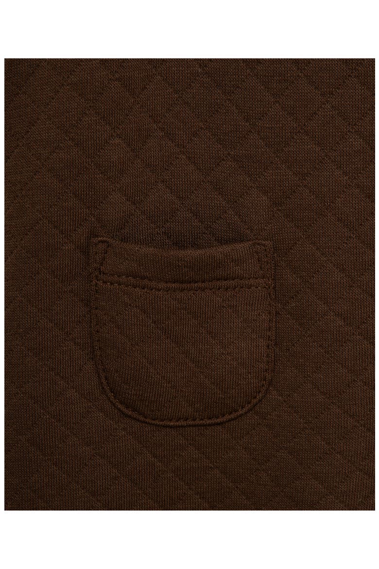 Kids' Quilted Hooded Coverall, Alternate, color, BROWN