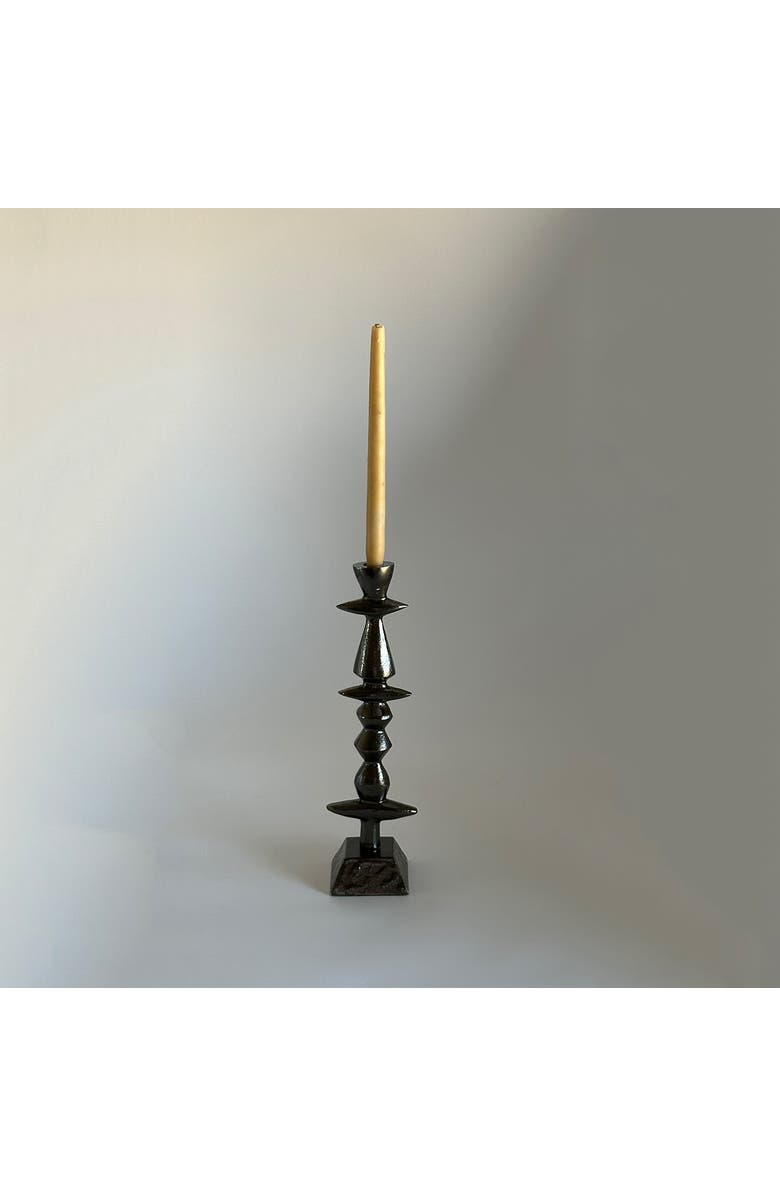 Lunares Candleholder, Alternate, color, Bronze