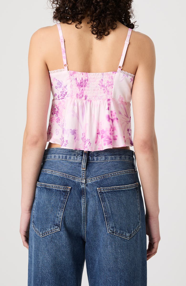 French Connection Elyria Satin Tank, Alternate, color, Sweet Pink Multi