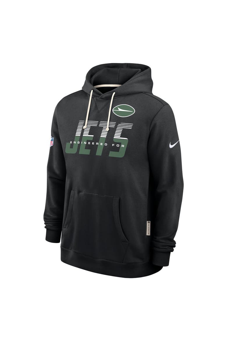 Men's Nike Black New York Jets Sideline Standard Issue Top Prospect Dri-FIT Hoodie, Alternate, color, Black