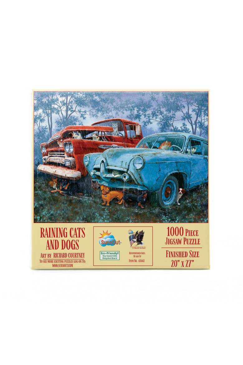 Raining Cats and Dogs 1000 piece Jigsaw Puzzle for Adults, Alternate, color, Multicolor