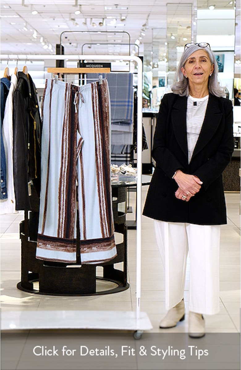 Stripe Linen Blend Pants, sales video thumbnail