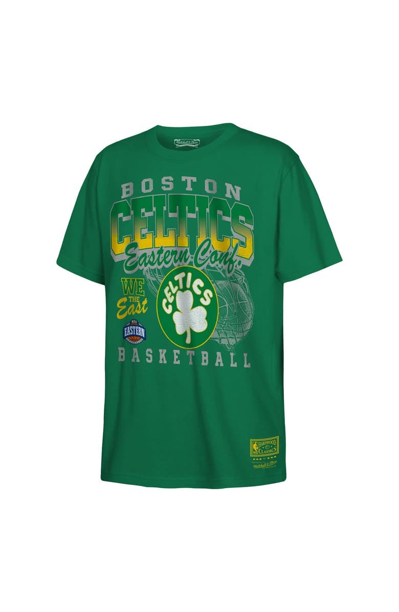 Mitchell & Ness Youth Mitchell & Ness  Kelly Green Boston Celtics 2025 NBA Playoffs Retro Monumental T-Shirt, Alternate, color, 
