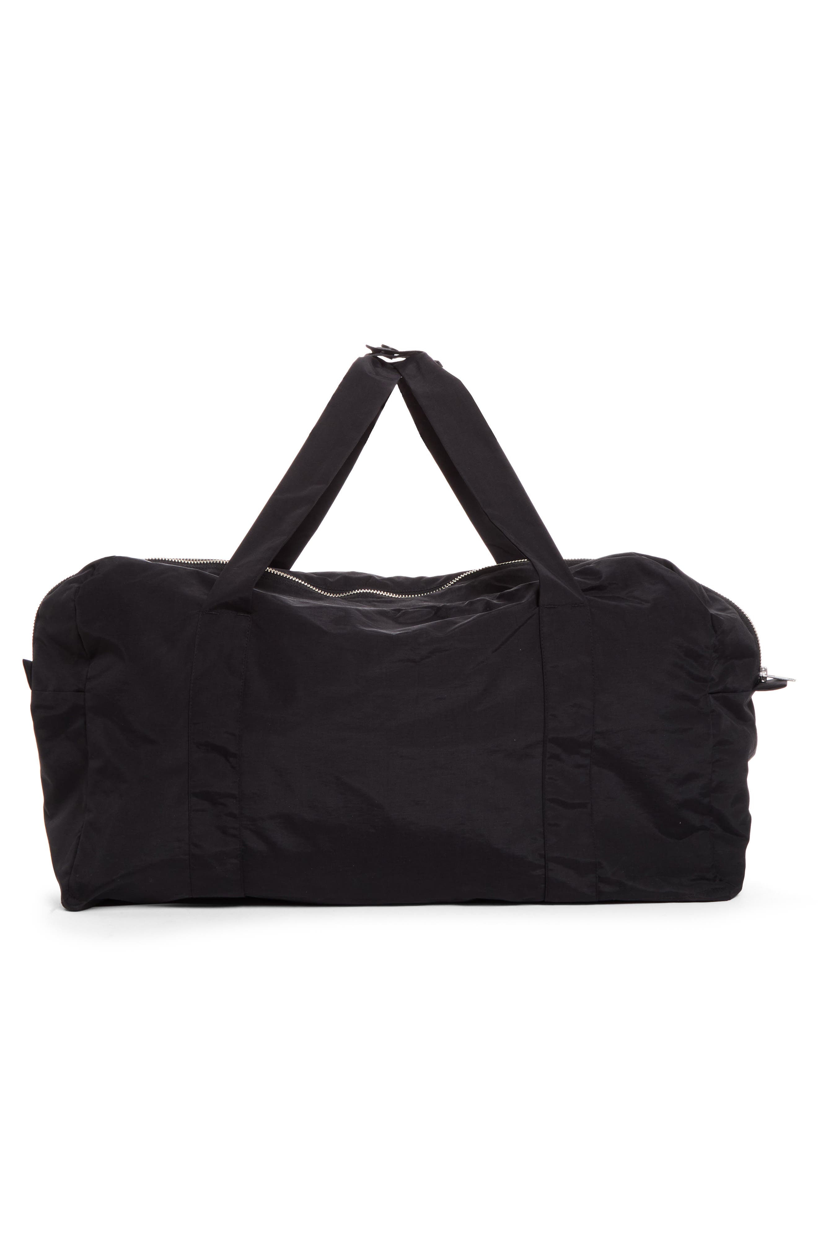 Nylon Travel Bag, Alternate, color, BLACK