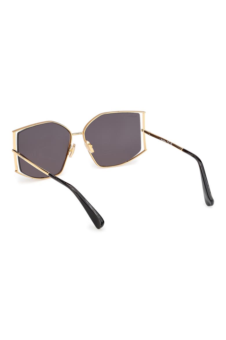 Menton 59mm Cat Eye Sunglasses, Alternate, color, DEEP GOLD/ BLACK HORN/ SMOKE