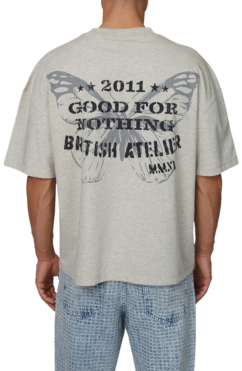 Good For Nothing Boxy-Fit Icarus T-Shirt, Alternate, color, Grey