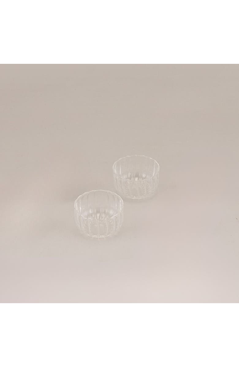 Fleck Kira Borosilicate Glass Bowl - Set of 2, Main, color, Brass