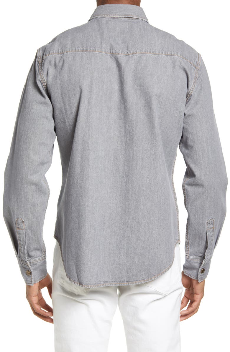 Billy Reid SHOALS DENIM SHIRT, Alternate, color,