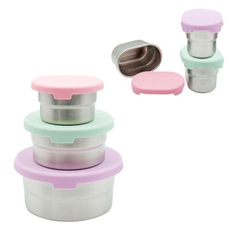 Stainless Steel Food & Dip Container Set