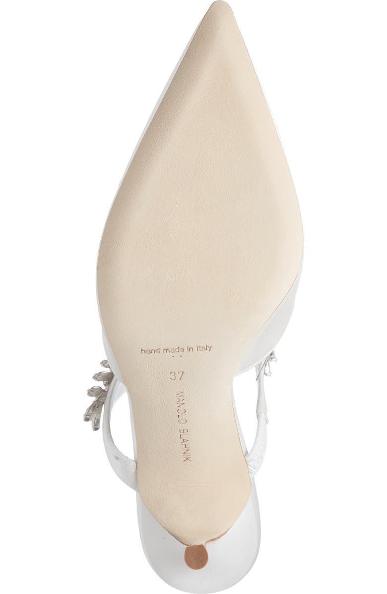Manolo Blahnik Lurum Crystal Leaf Mule, Alternate, color,