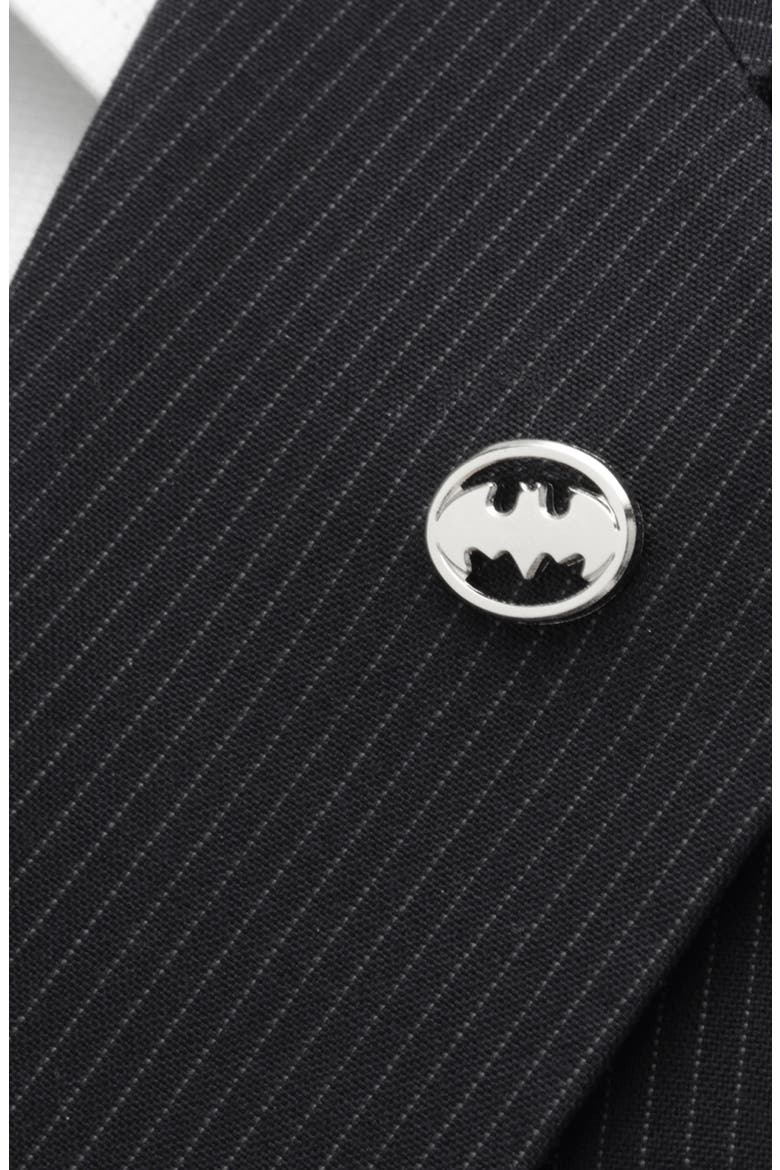 Batman Stainless Steel Lapel Pin, Alternate, color, SILVER