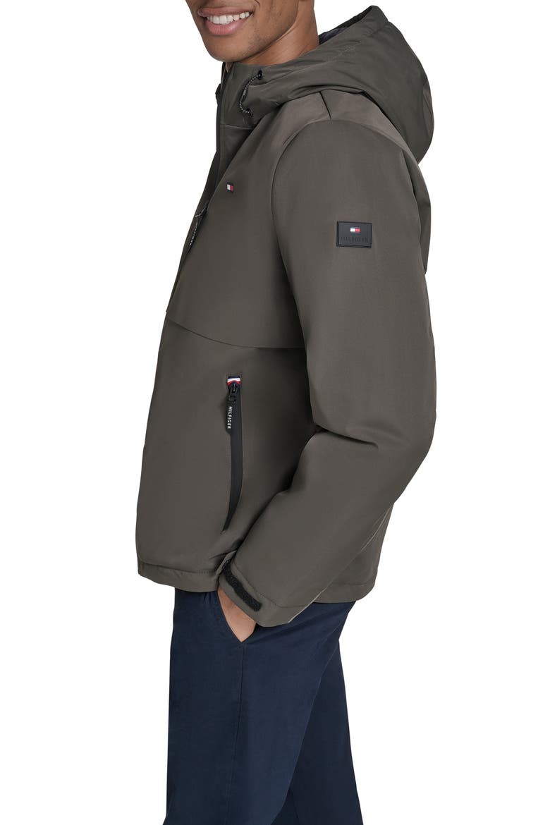 Performance Hooded Jacket, Alternate, color, OLIVE