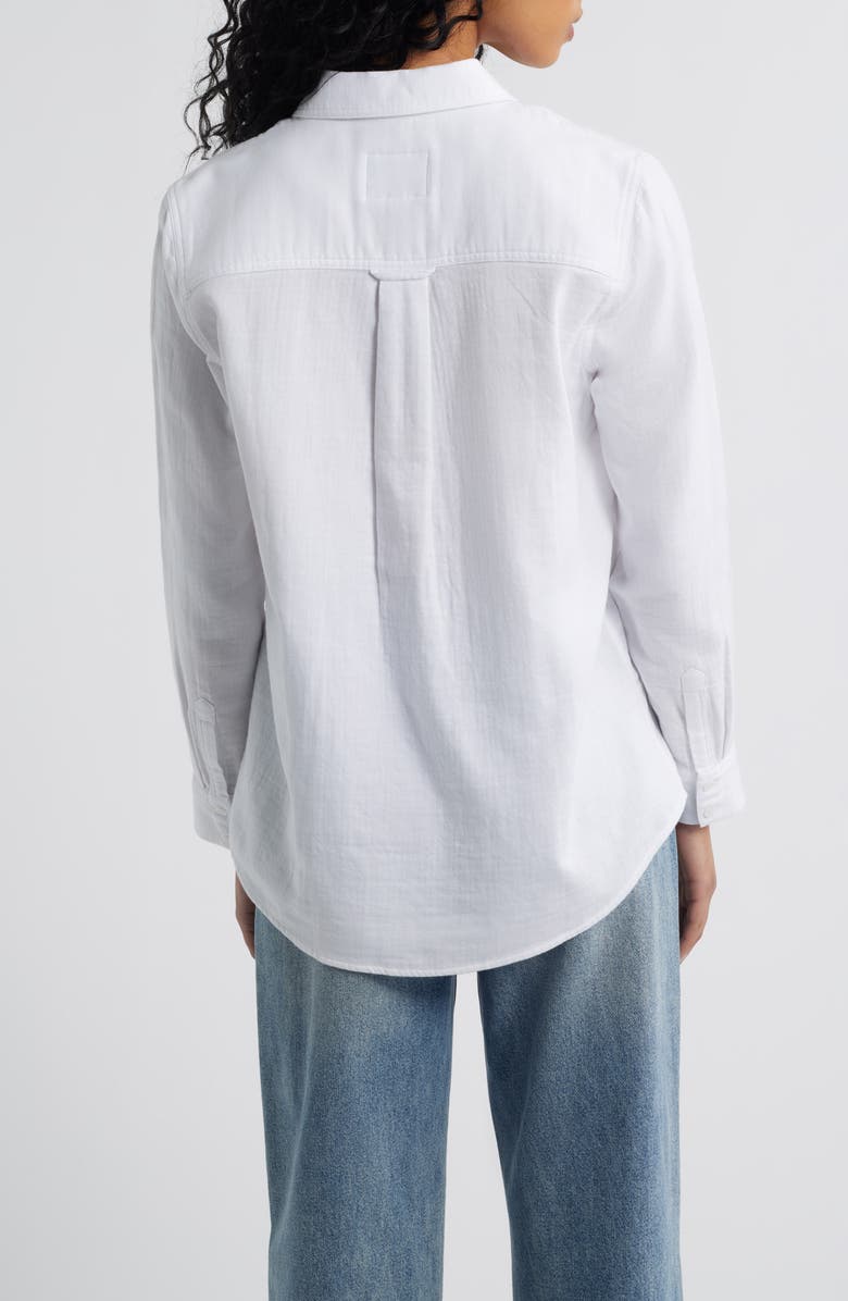 Rails Freeman Cotton Button-Up Shirt, Alternate, color, White