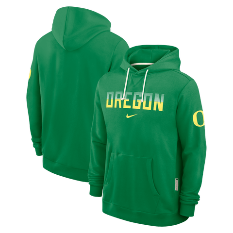 Men's Nike Green Oregon Ducks 2026 Sideline Standard Issue Dri-FIT Hoodie