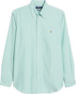 Polo Ralph Lauren Classic Fit Solid Green Button-Down Oxford Shirt