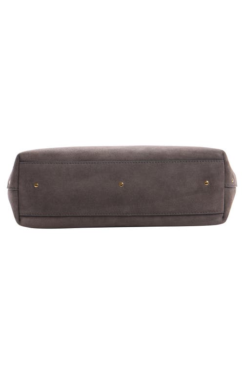 Chloé Marcie Suede Hobo Bag In Gray