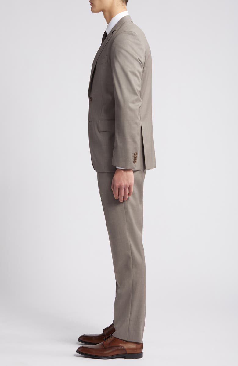 BOSS Huge Solid Wool Suit, Alternate, color, Lt Bge