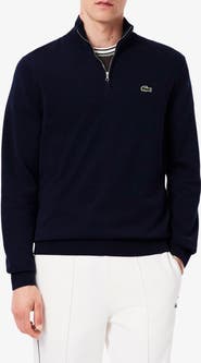 Lacoste Regular Fit Quarter Zip Sweater