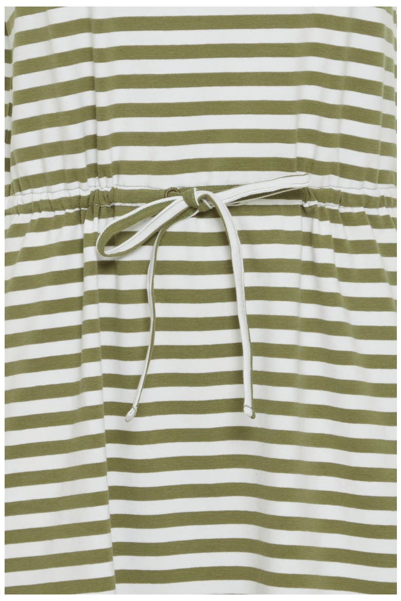 Stretch Cotton Dress, Alternate, color, OLIVINE MIX