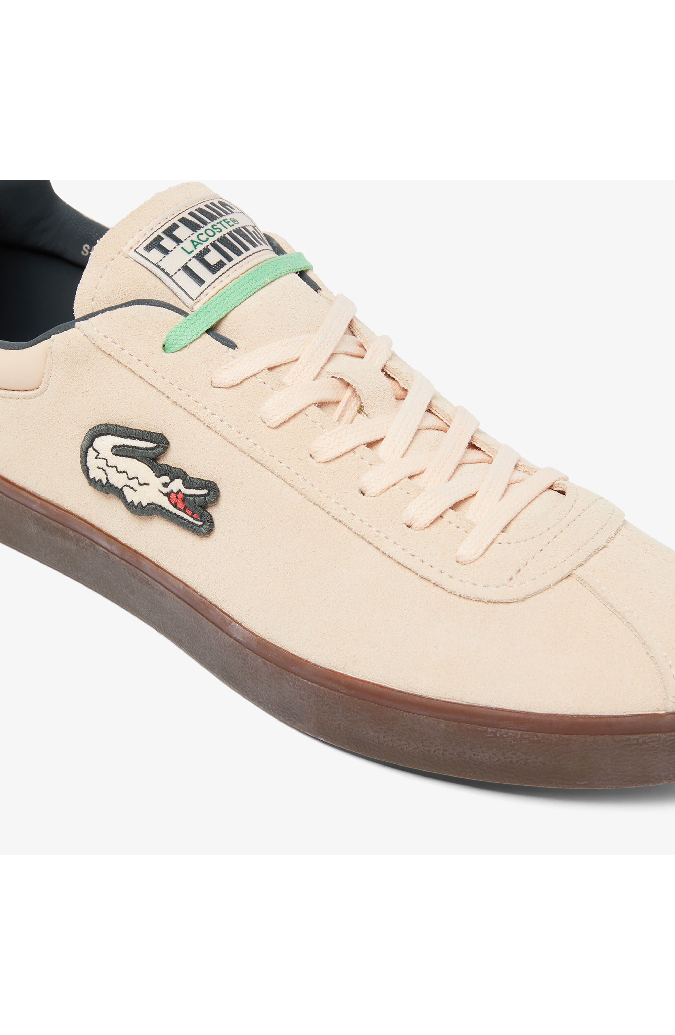 Lacoste Baseshot Sneaker, Alternate, color, Light Pink/ Dark Gum