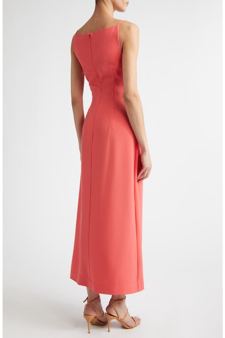 Fluid Stretch Crepe Pin Detail Dress, Alternate, color, WATERMELON