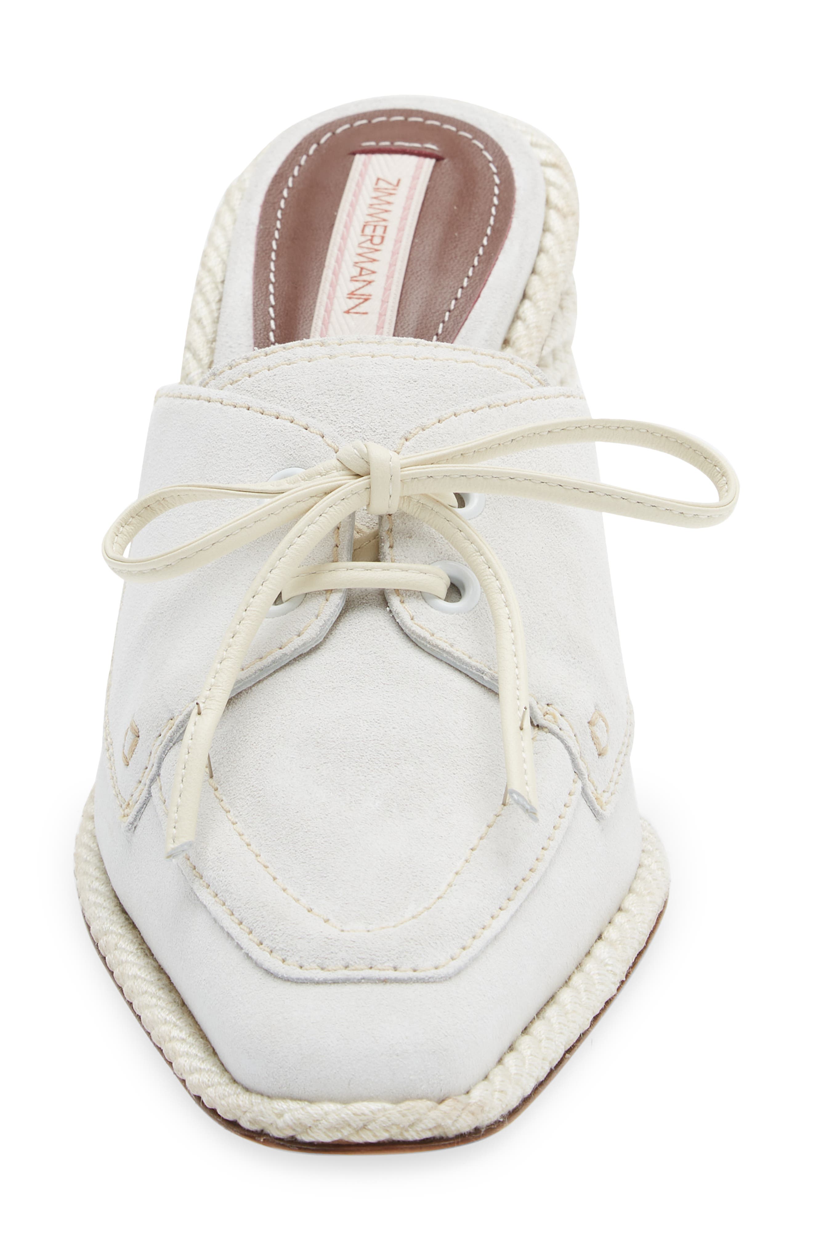Zimmermann Block Heel Boat Mule, Alternate, color, 