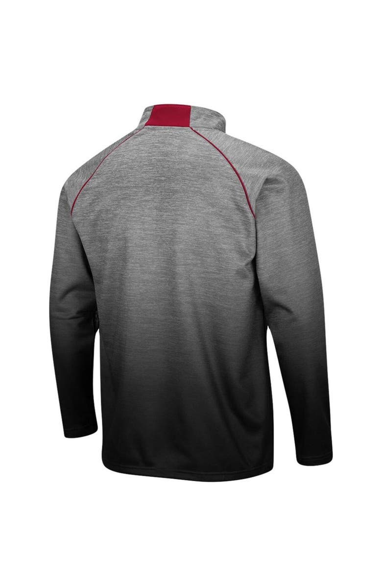 COLOSSEUM Men's Colosseum Heathered Gray Iowa State Cyclones Sitwell Sublimated Quarter-Zip Pullover Jacket, Alternate, color, 
