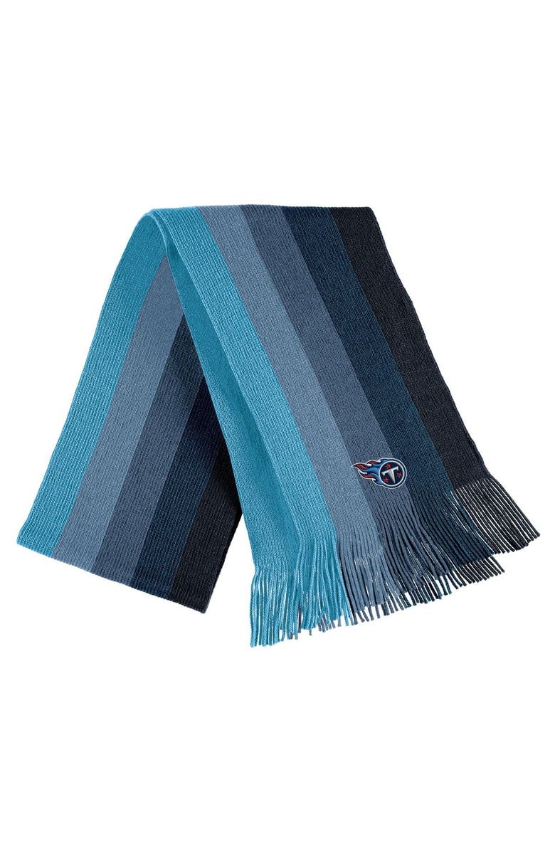WEAR by Erin Andrews Women's WEAR by Erin Andrews Light Blue Tennessee Titans Ombre Pom Knit Hat and Scarf Set, Alternate, color, Light Blue