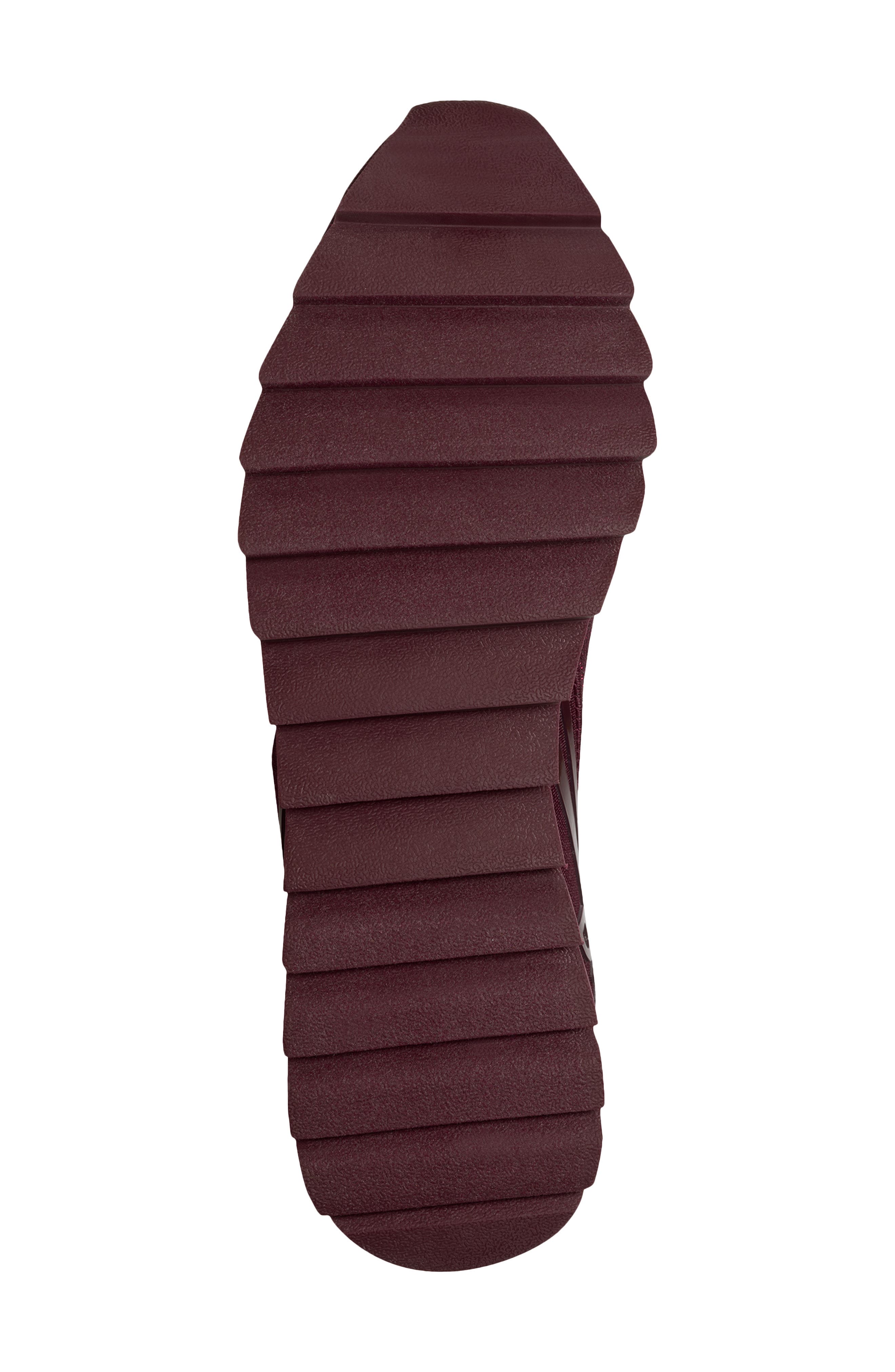 Abbi Knit Sneaker, Alternate, color, BURGUNDY