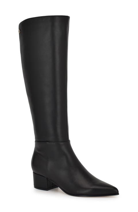 Morgin Pointed Toe Knee High Boot (Women)
