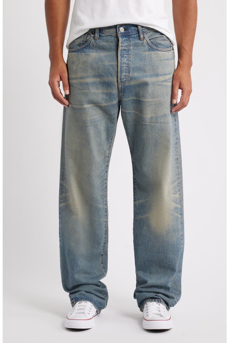 Wide Straight Leg Jeans, Main, color, KAMAKURA