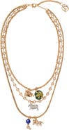 Burberry Charm Triple Layer Necklace