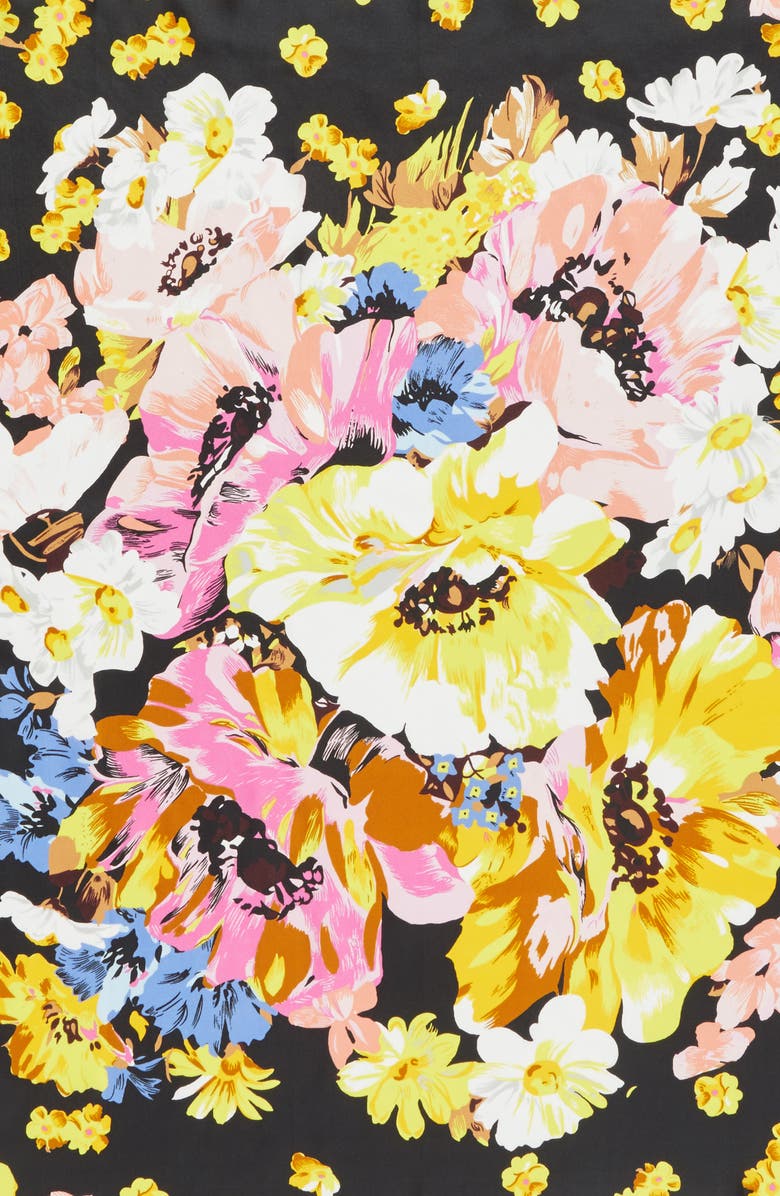 Echo Floral Silk Square Scarf, Alternate, color, 