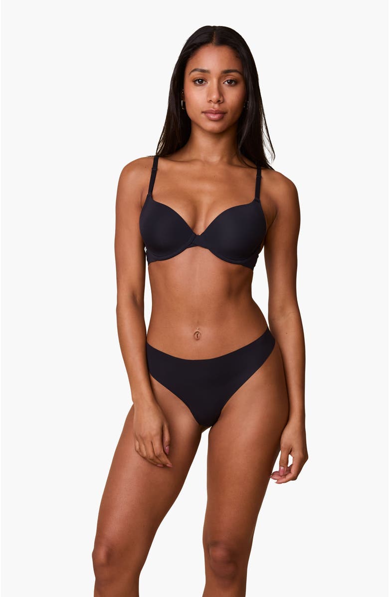 Harper Wilde Base T-Shirt Bra, Alternate, color, Black