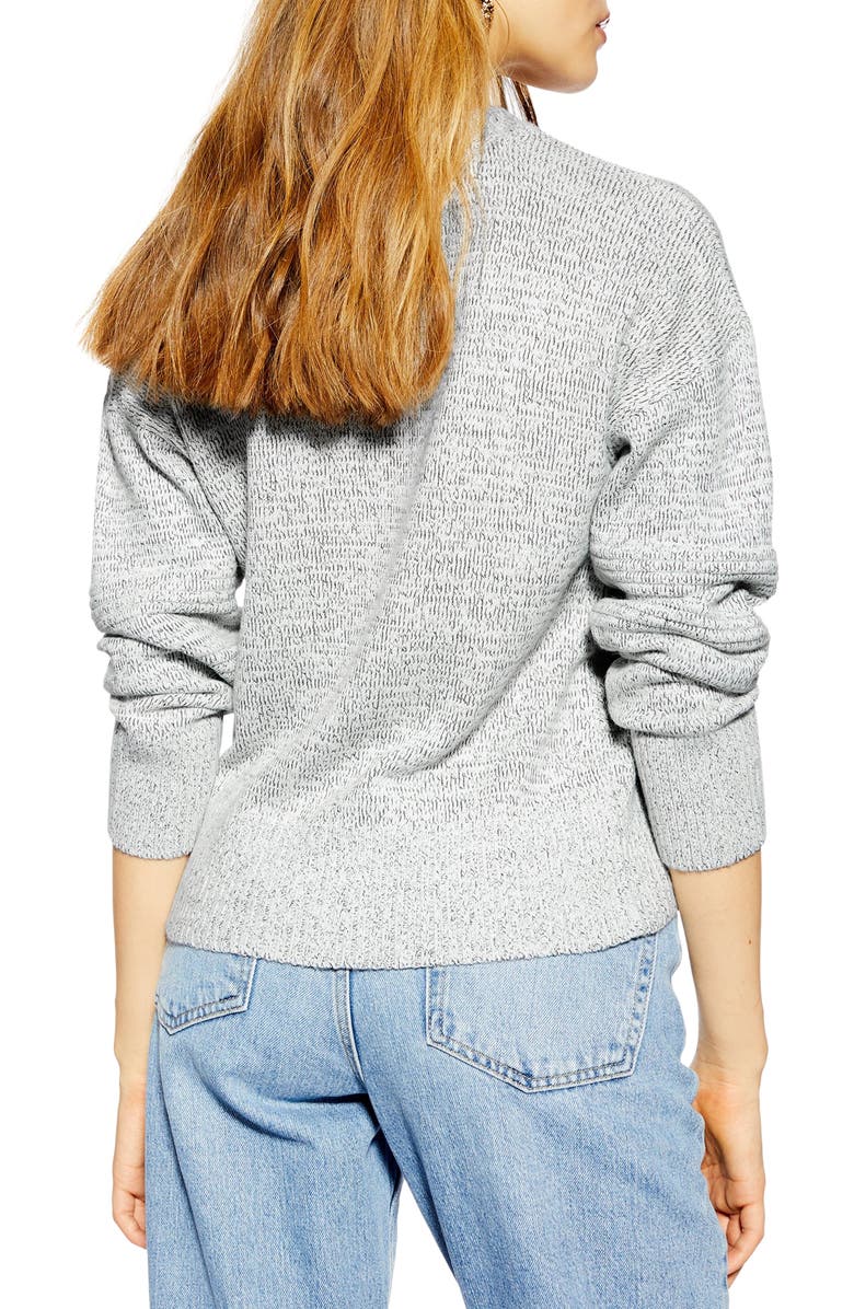 Topshop Ottoman Stitch Sweater, Alternate, color,