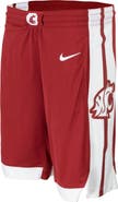 Nike Men's Nike Crimson Washington State Cougars Team Logo Replica Basketball Shorts