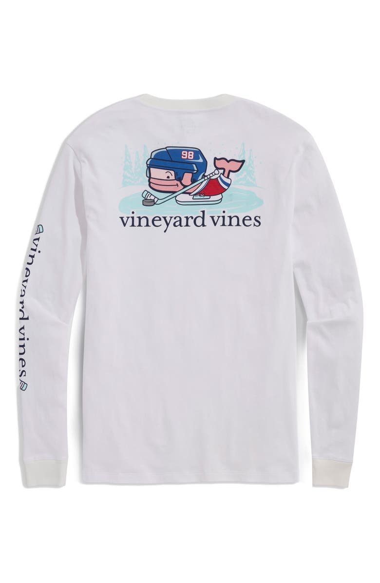 vineyard vines Pond Hockey Long Sleeve Cotton Graphic T-Shirt, Alternate, color, 
