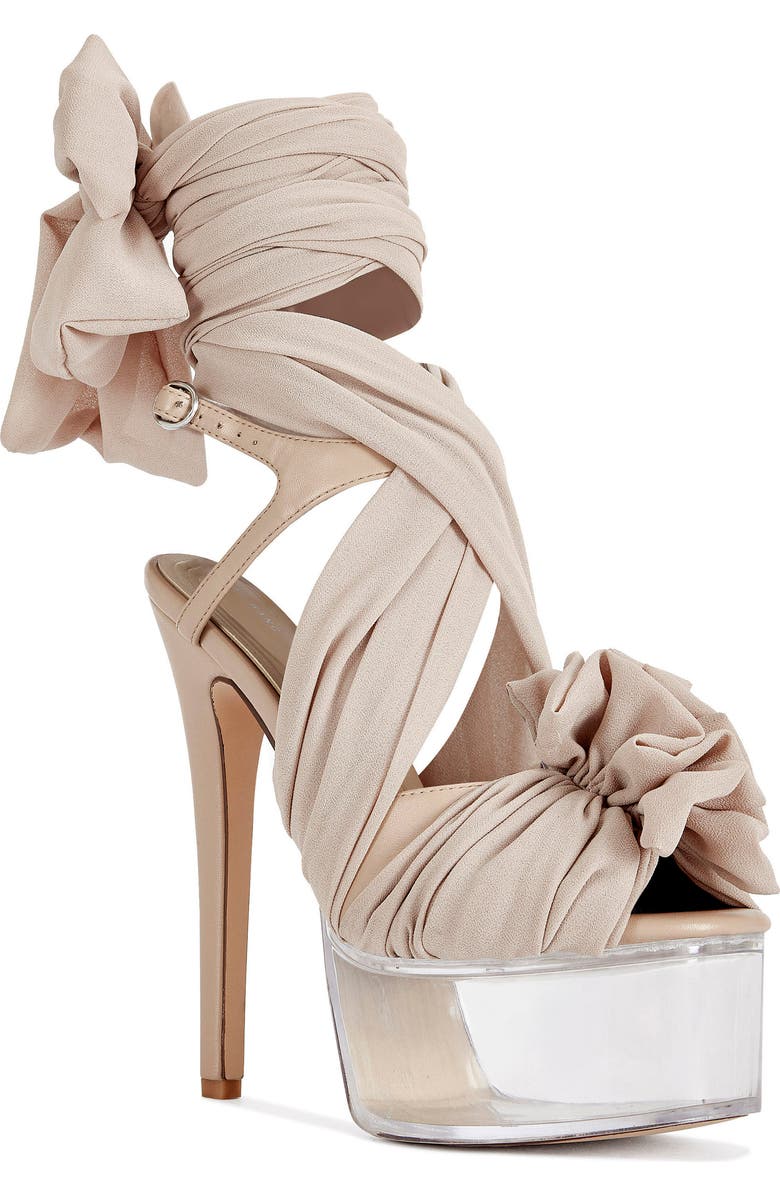 AZALEA WANG Beauden Ankle Strap Platform Sandal, Main, color,