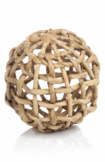 Zodax Set of 8 Water Hyacinth Decorative Balls