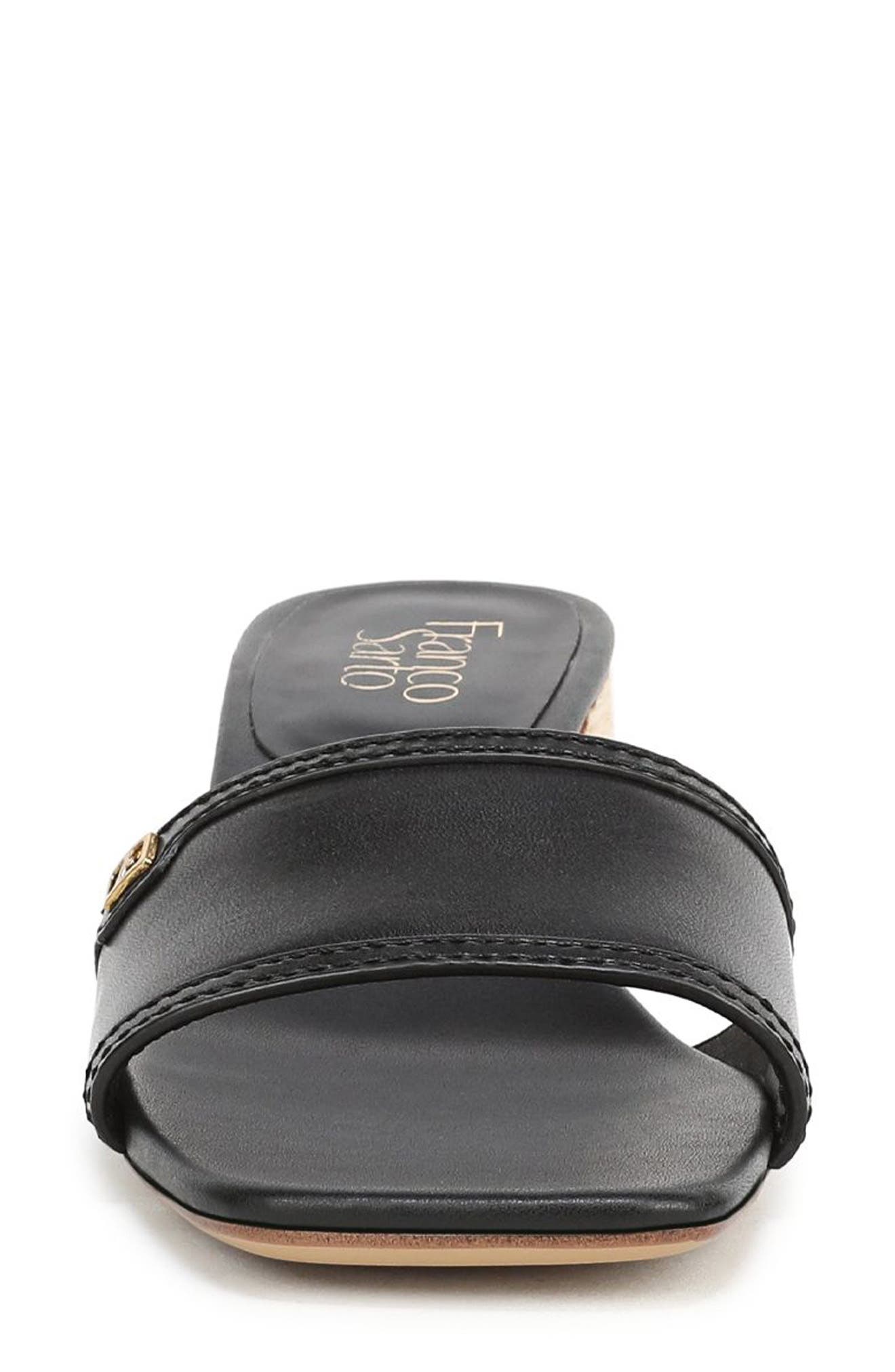 Franco Sarto Kaori Block Heel Sandal, Alternate, color, Black