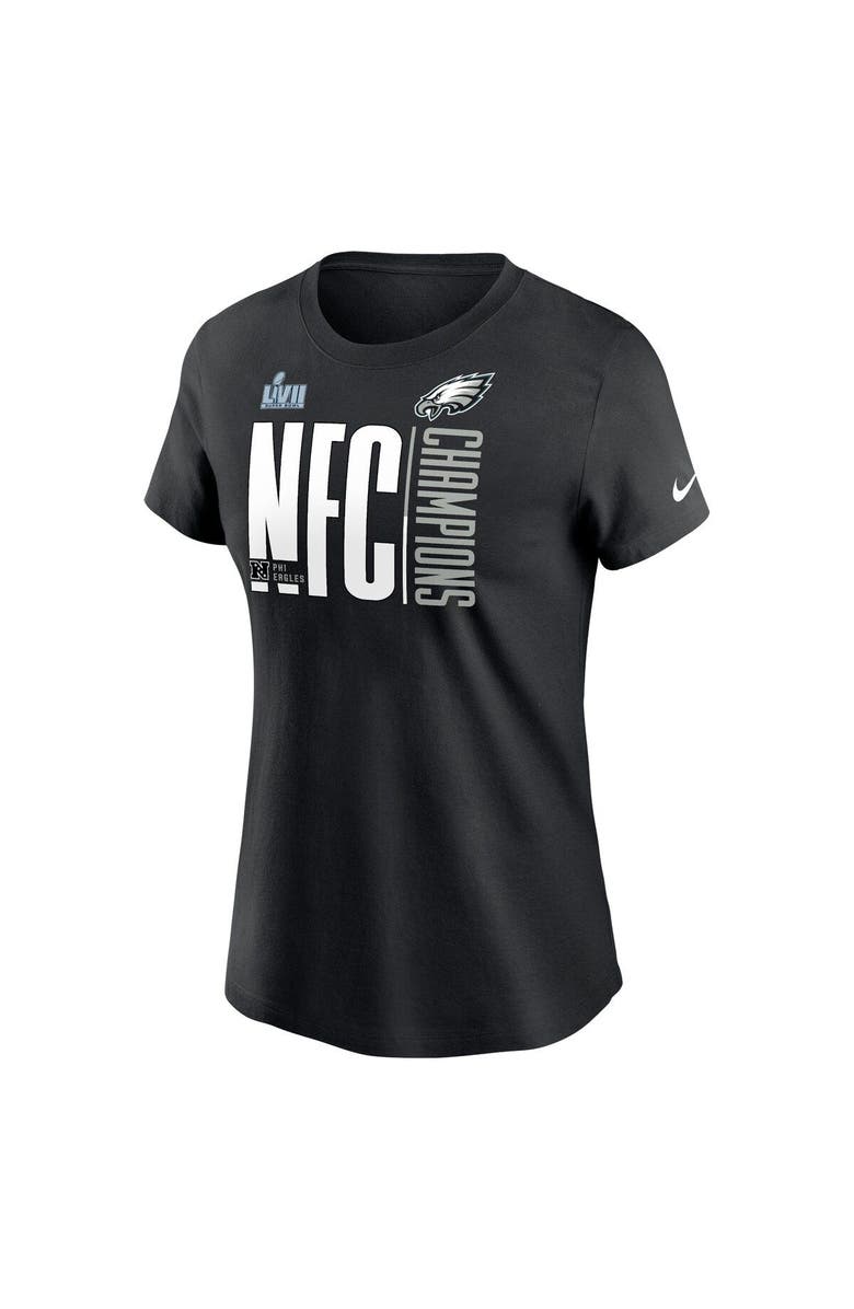 Nike Women's Nike Black Philadelphia Eagles 2022 NFC Champions Iconic T-Shirt, Alternate, color, 