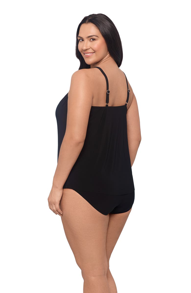 Trimshaper Hank Handkerchief Plus Size Tankini Swimsuit Top, Alternate, color, Garden Variety