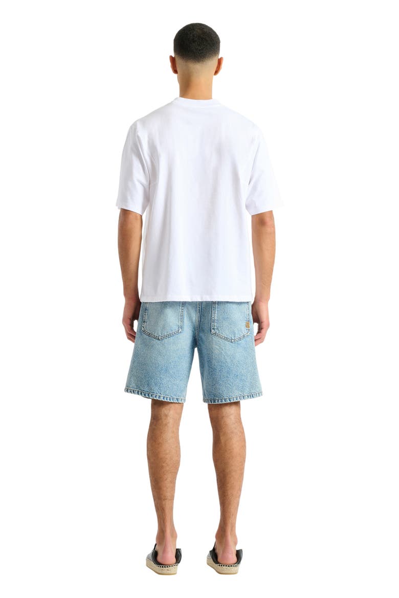 Printed Balmain Vine T-shirt, Alternate, color, white