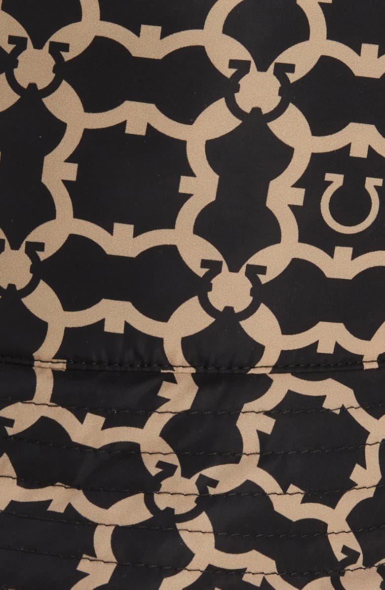 FERRAGAMO Salvatore Ferragamo Galore Logo Reversible Recycled Nylon Bucket Hat, Alternate, color,