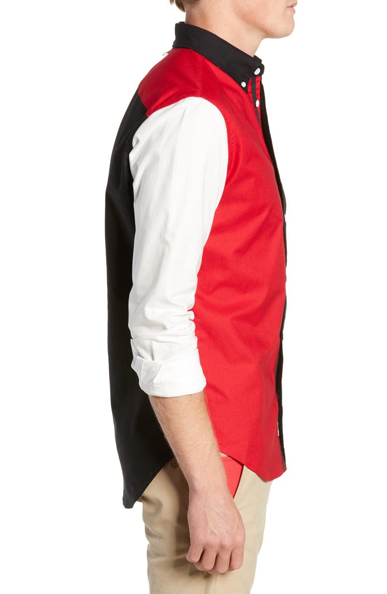 rag & bone Mickey Mouse Unisex Tomlin Fit 2 Slim Shirt, Alternate, color,