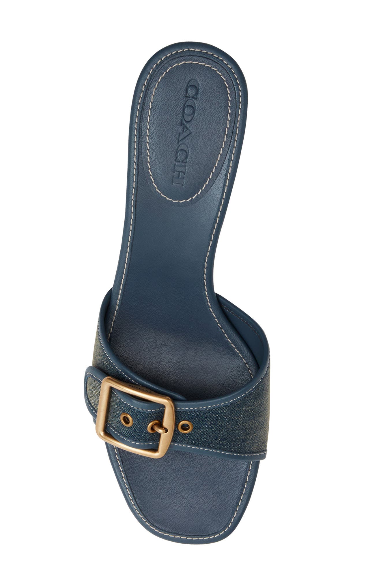 COACH Margot Sandal, Alternate, color, Dark Indigo.